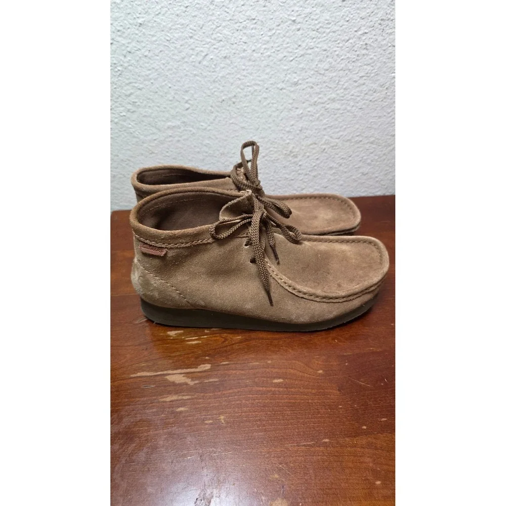 Clarks Wallaston Boot Mens 8 Cola Suede Chukka Moc Toe Ankle Boots 261646187070